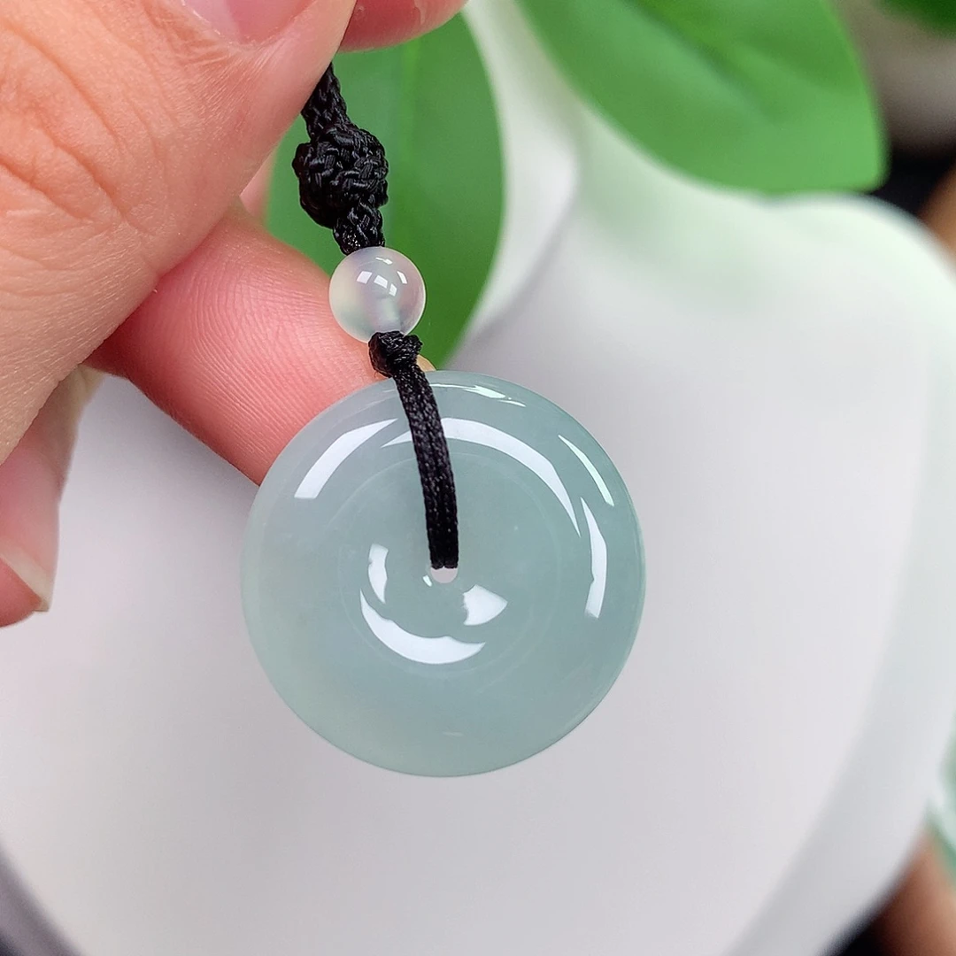 颈饰未镶嵌翡翠平安扣22.3x5.4mm