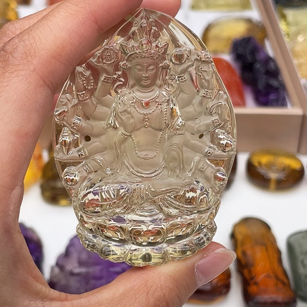 水晶未镶嵌颈饰定制吊坠千手观音