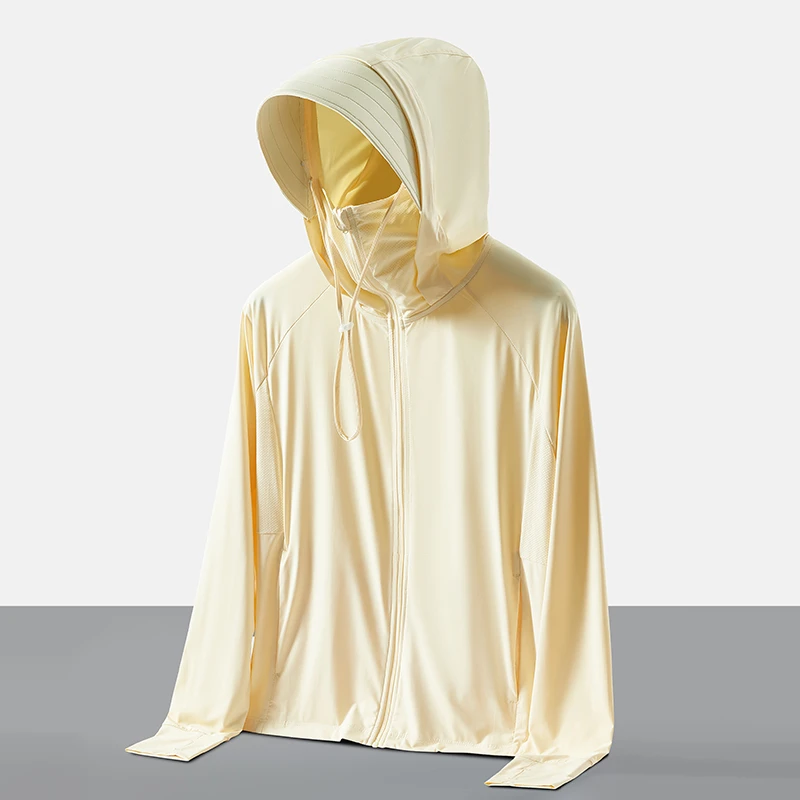 冰丝防晒衣男短款夏季防紫外线透气遮阳高档薄款防晒服衫外穿外套