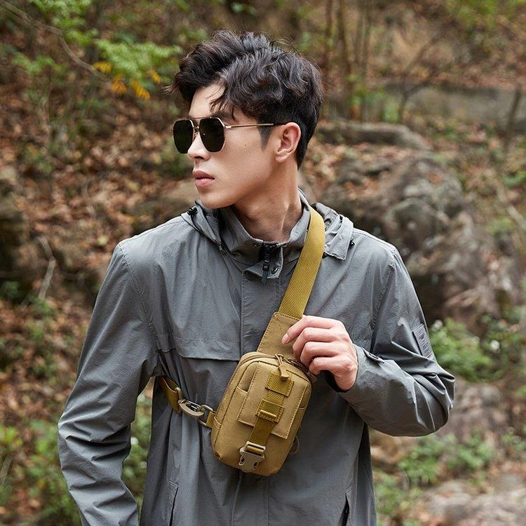 轻便耐磨防泼水2025夏季新款新迷战术包拉链胸包男士休闲斜挎包小