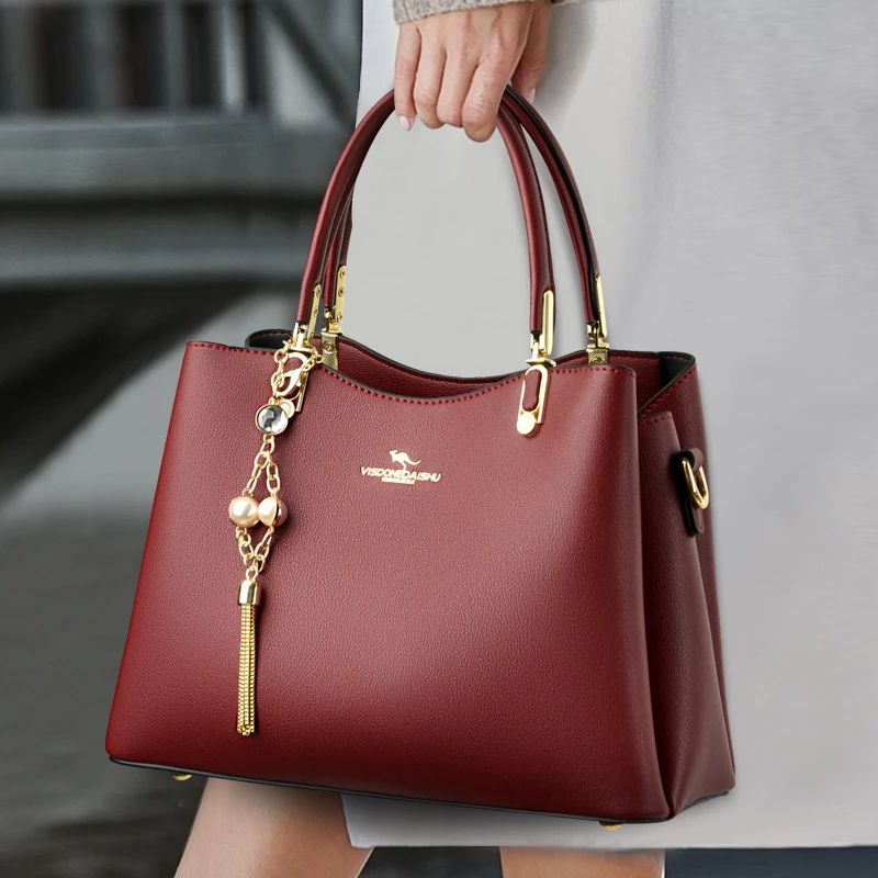 袋鼠蔓蔓雅源包包女款爆款2025新款百搭气质女包手提包秋冬斜挎包