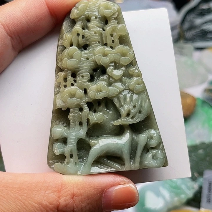 用***0翡翠未镶嵌吊坠(不含链)