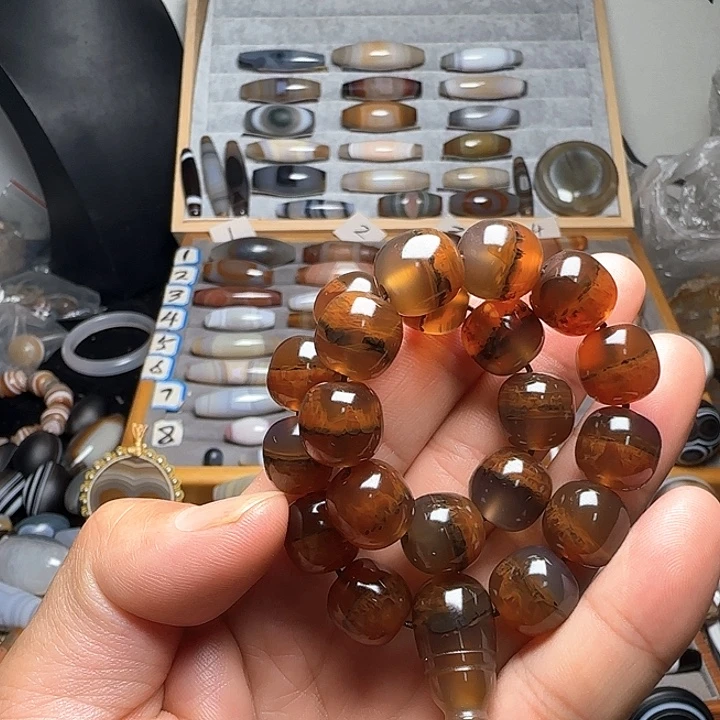 未镶嵌手串玛瑙/玉髓