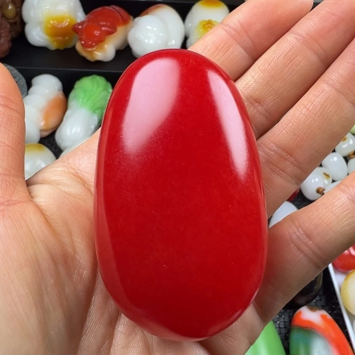 新疆戈壁五彩石金丝