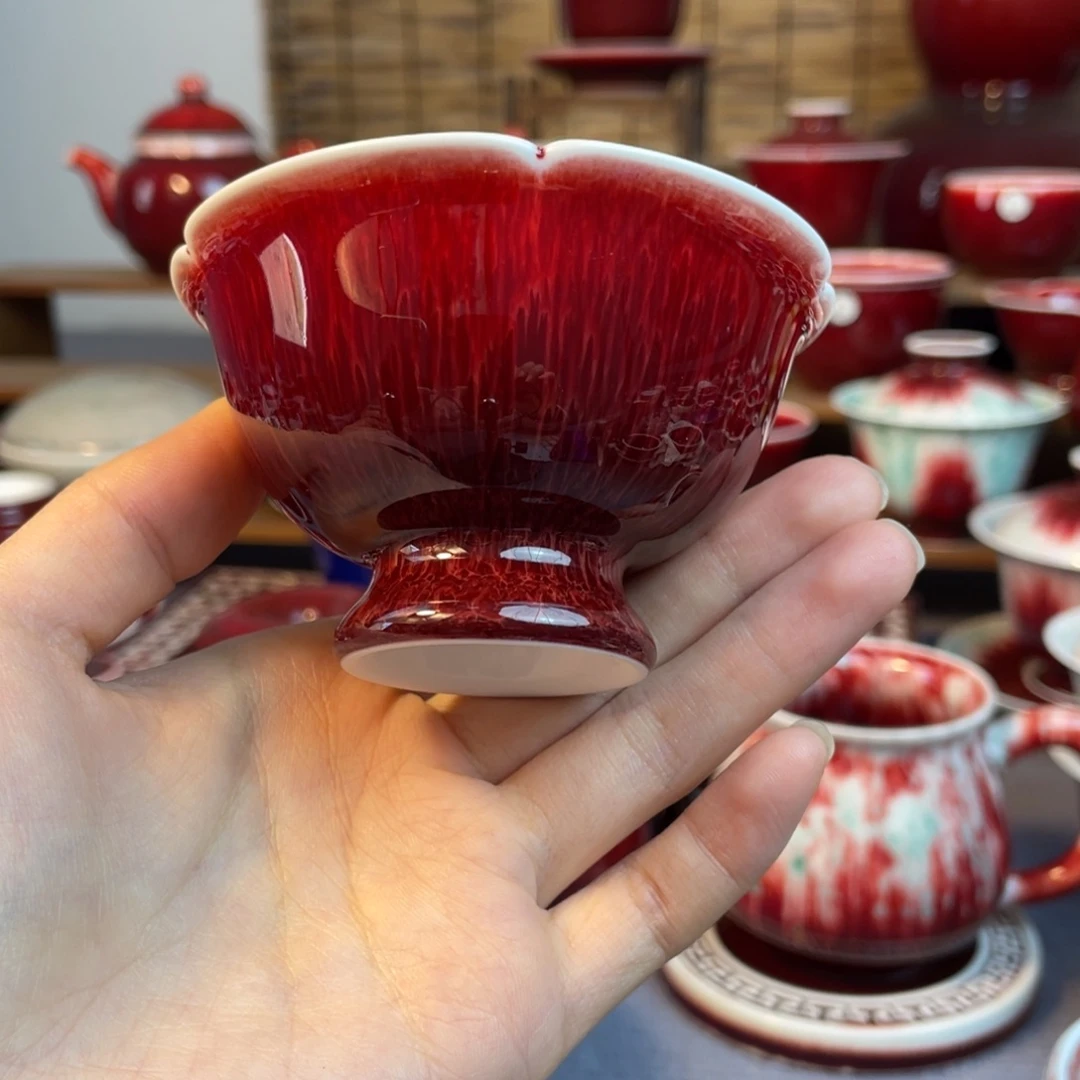 景德镇原矿陶瓷 石榴杯