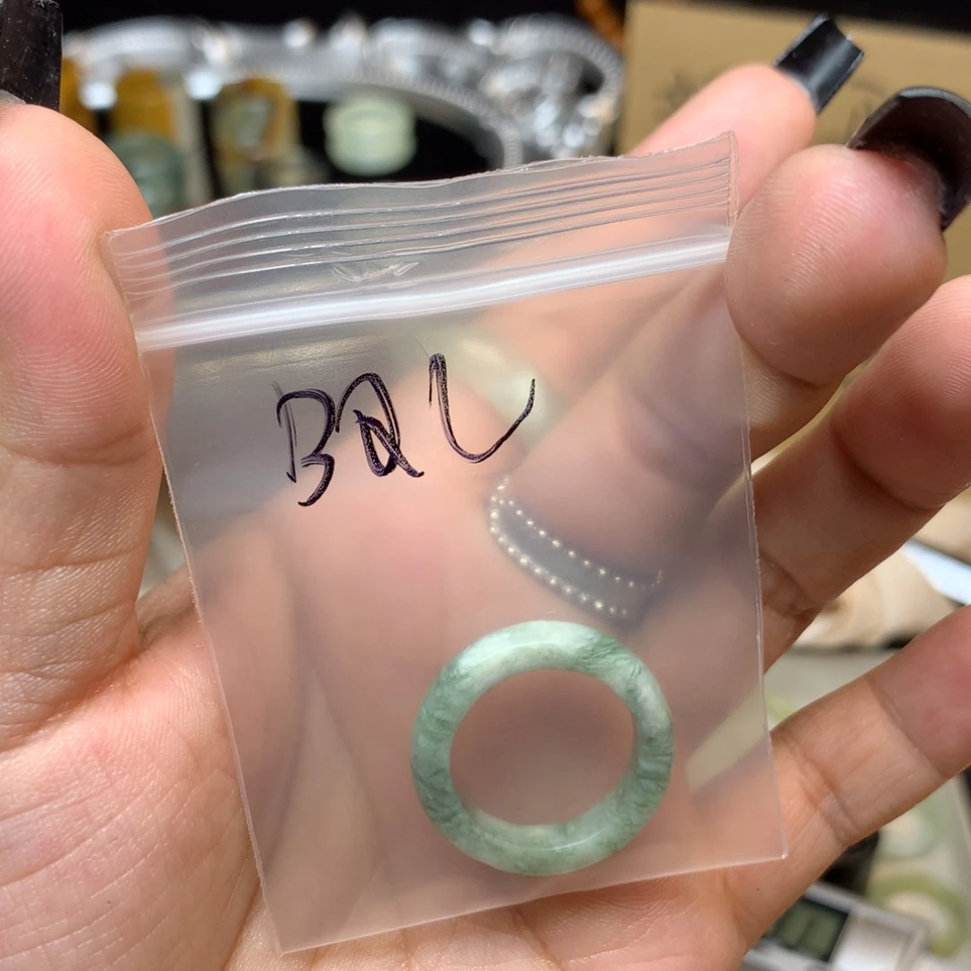 B***L蛇纹石玉合金戒指