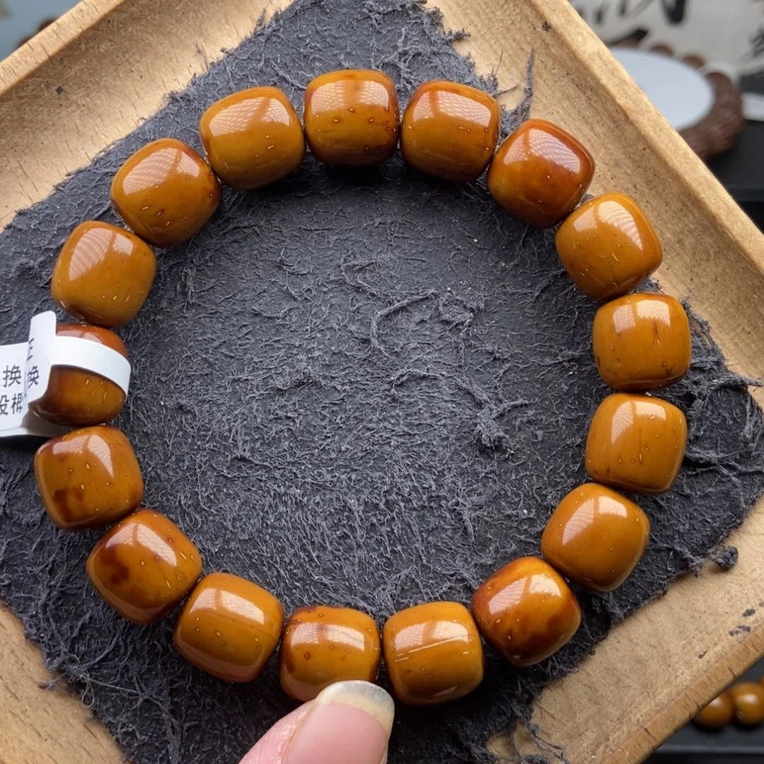 紫金鼠手串12.8mm近实心精品黄金甲老型