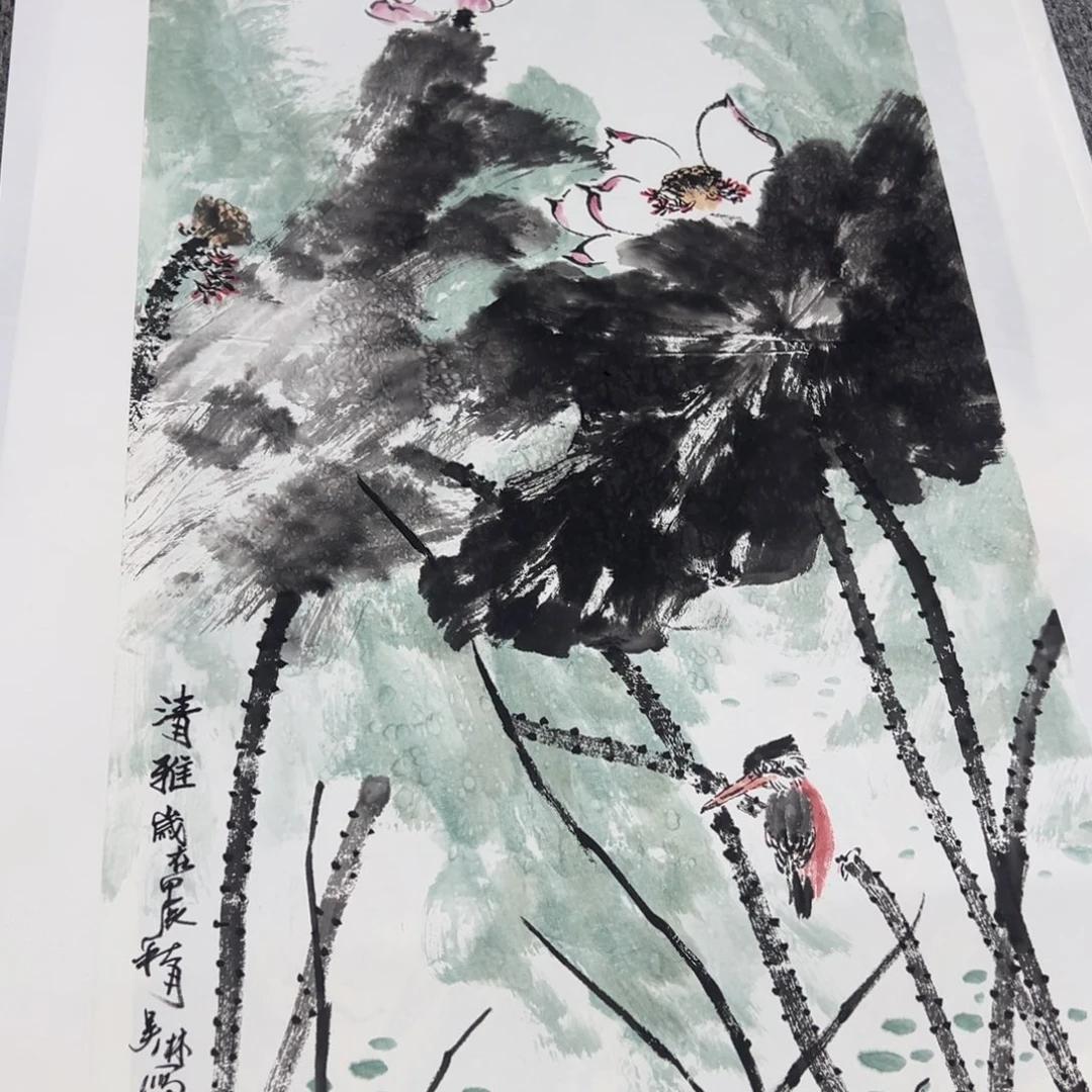 国画绘画作品多次