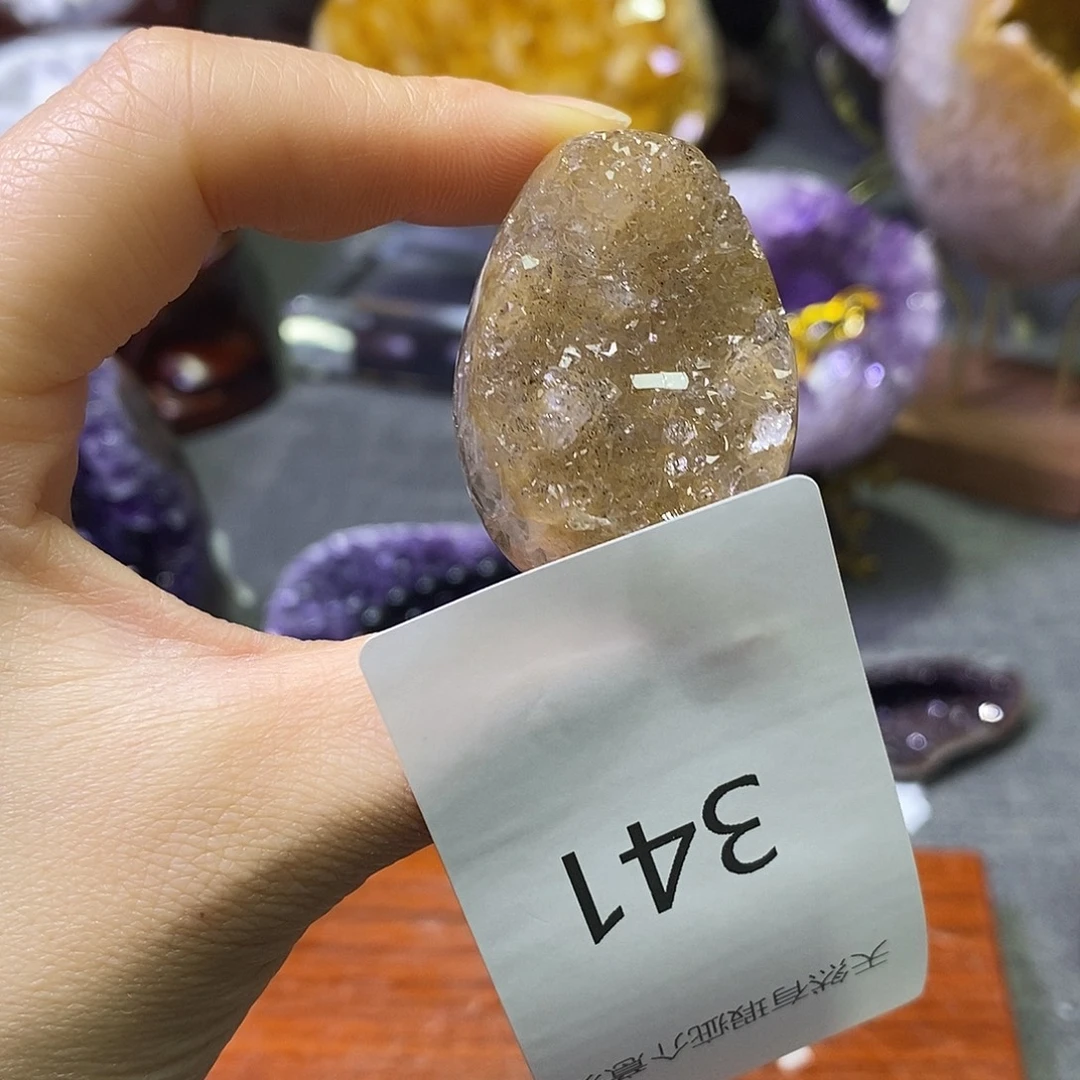 紫晶珠宝半成品未镶嵌