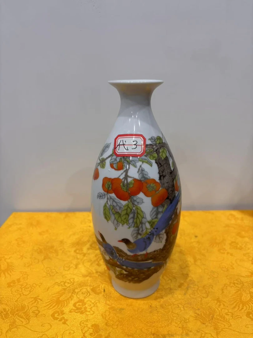 鹤鹿同春风格高档新中式花瓶#3