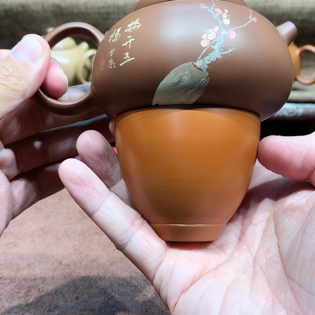 泥塑一**处放漏尽心刻填壶180毫升