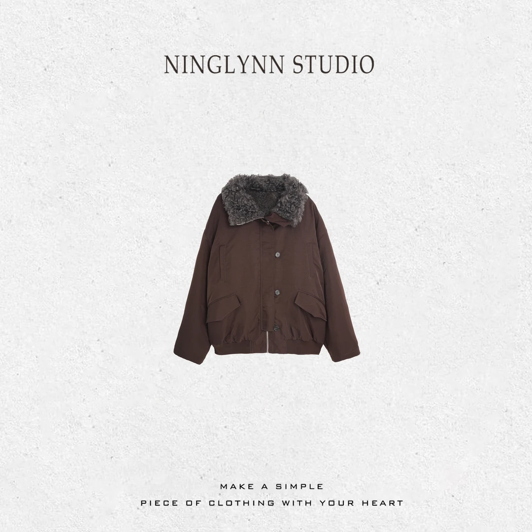 NINGLYNN STUDIO 巴恩风秋冬季加厚美式外套 360140