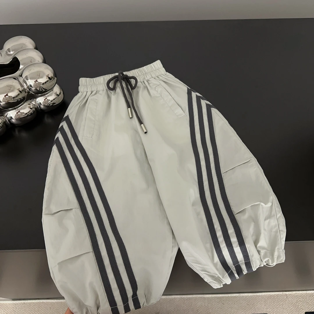 【两个小盆友】2025儿童夏季时尚休闲百搭宽松男女童运动裤子9982