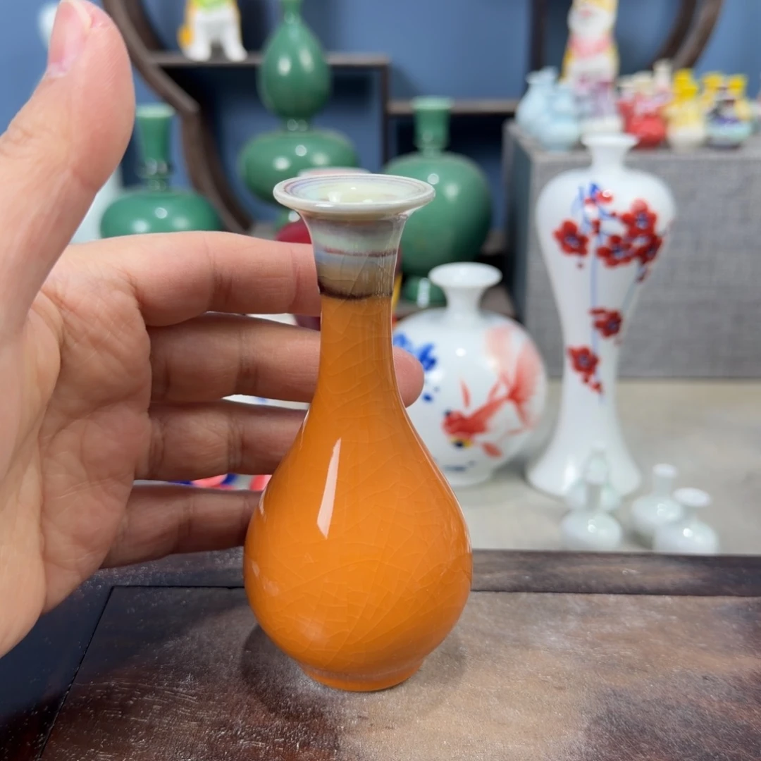 陶瓷手工小花器摆件