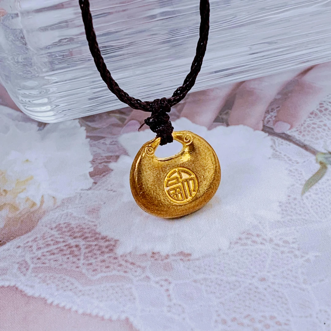 古法复古小胖福包挂件xo