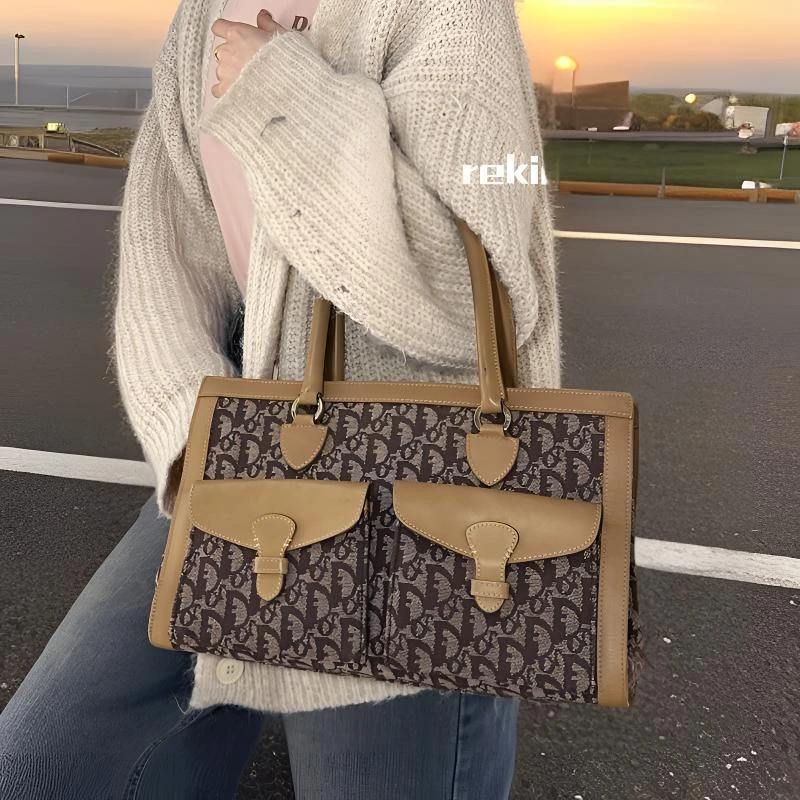 95新 DIOR/迪奥 复燃精选/老花公文手提包