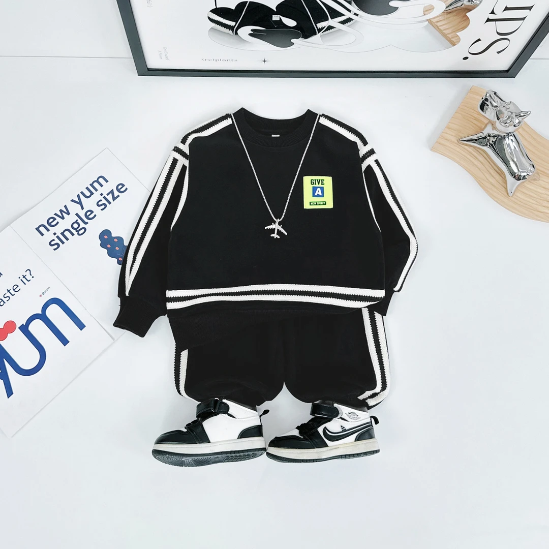 男童套装2025新款秋装儿童运动服两件套 D-BQ23162 悠悠童话童装