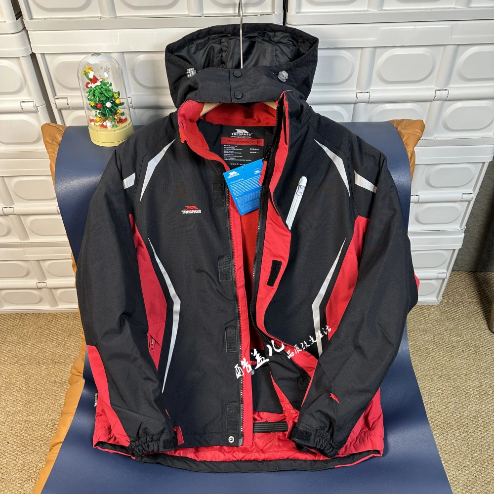 高端猛货！工艺复杂！秋冬男士高端户外防风雨加绒夹棉冲锋衣外套