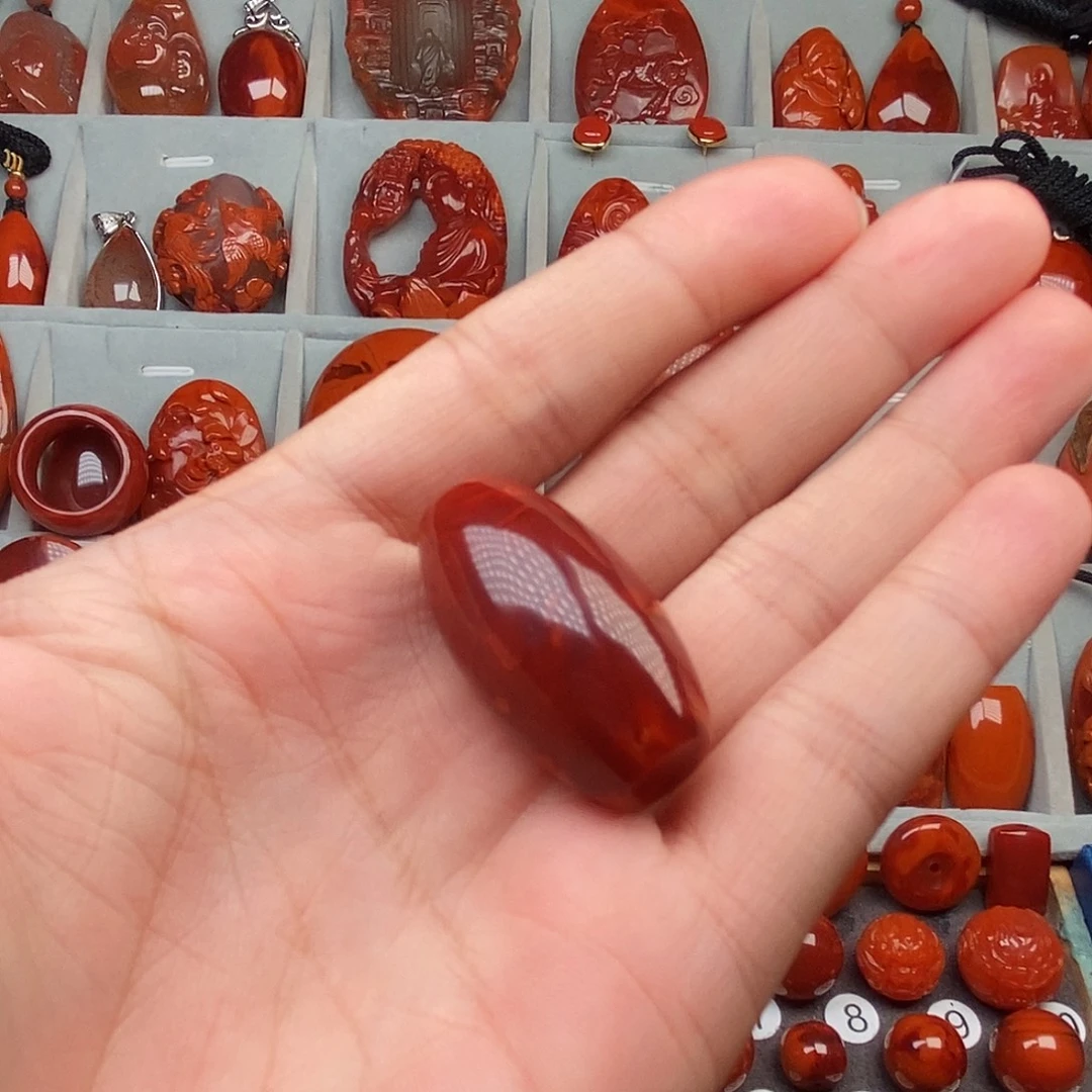 南红玛瑙未镶嵌吊坠(不含链)