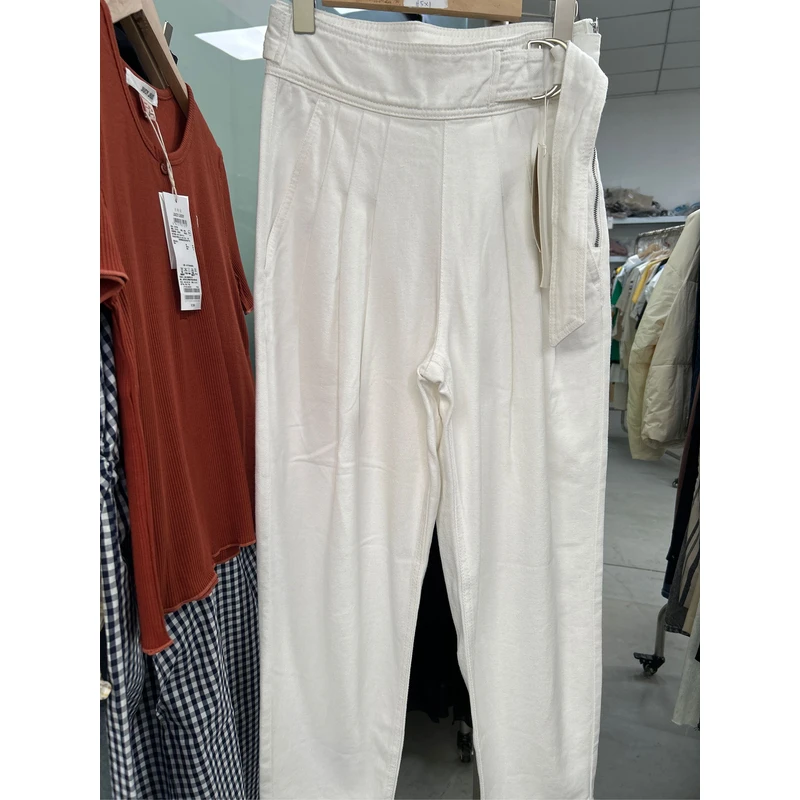 百家白色牛仔裤0313