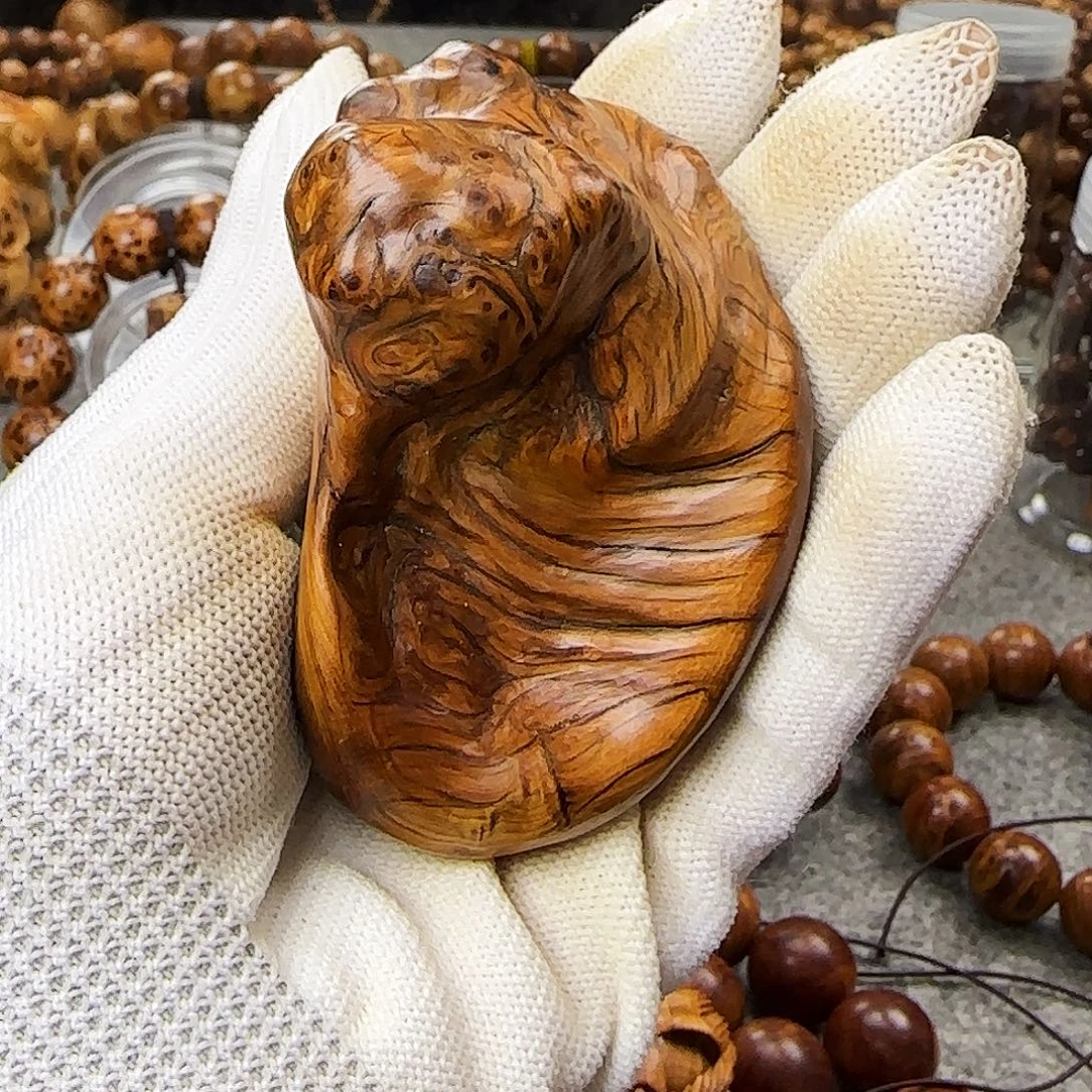 柏木手串/手链太行崖柏2.0陈化虎皮纹手把件