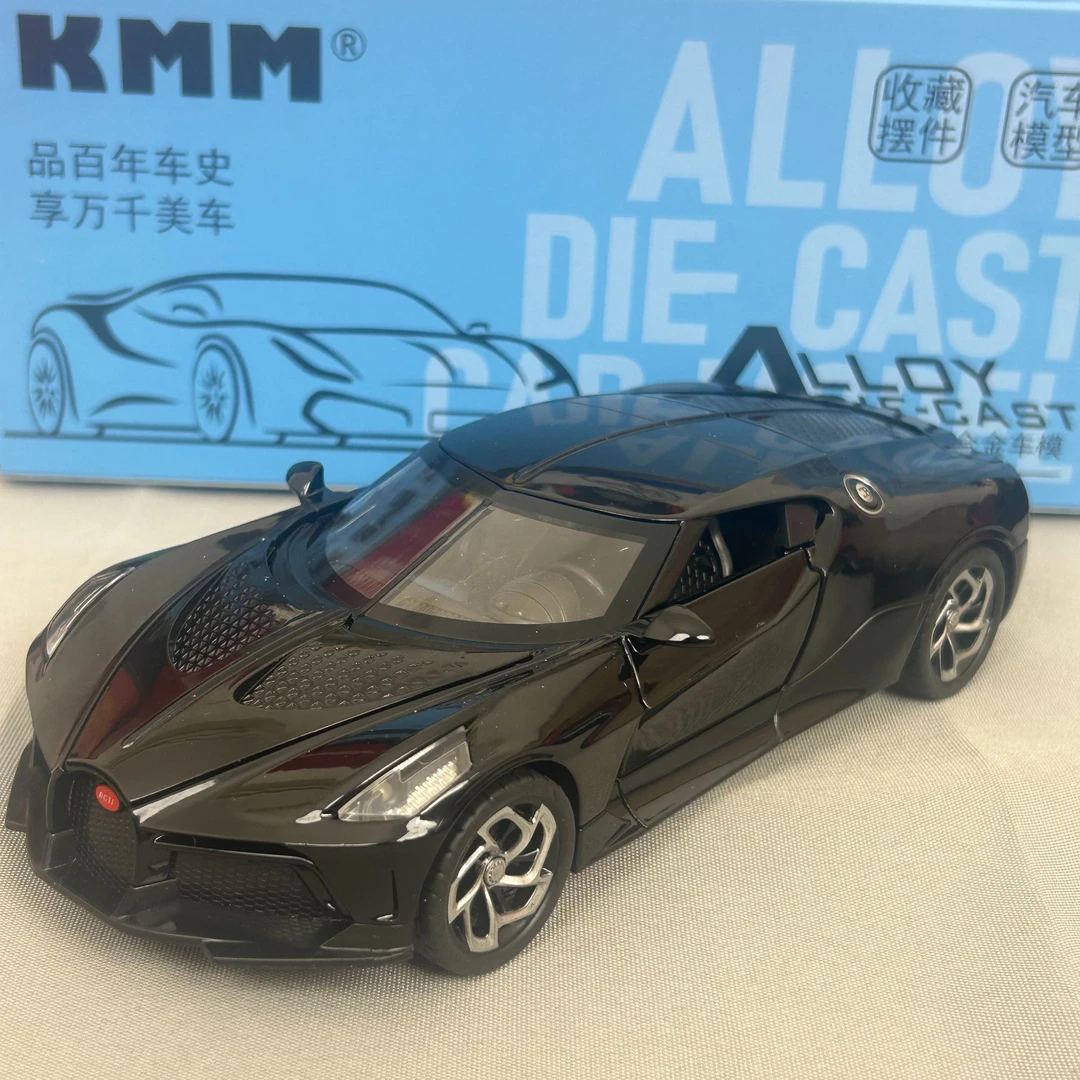 高配版 布加迪黑 合金车模32BL