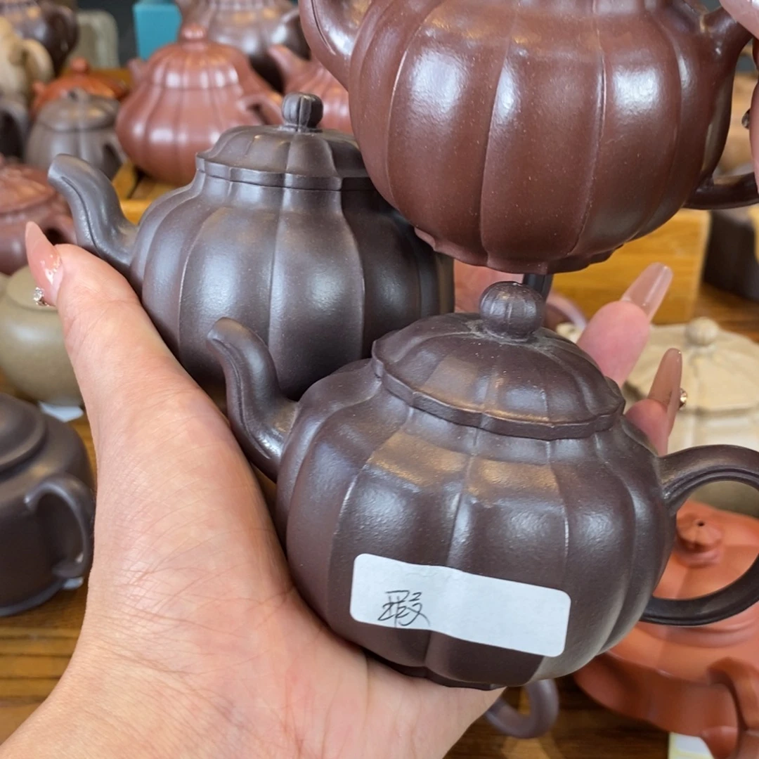 茶壶紫砂原矿泥料手工壶直播间