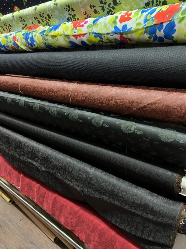 一米价香云纱面料桑蚕丝交织真丝定制旗袍非遗精品新中式布料