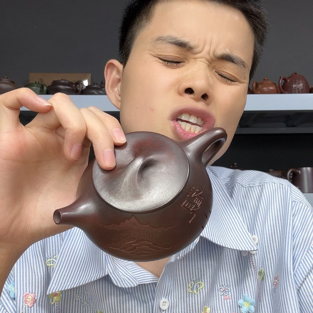 茶壶底槽青民间手艺人全手工制作