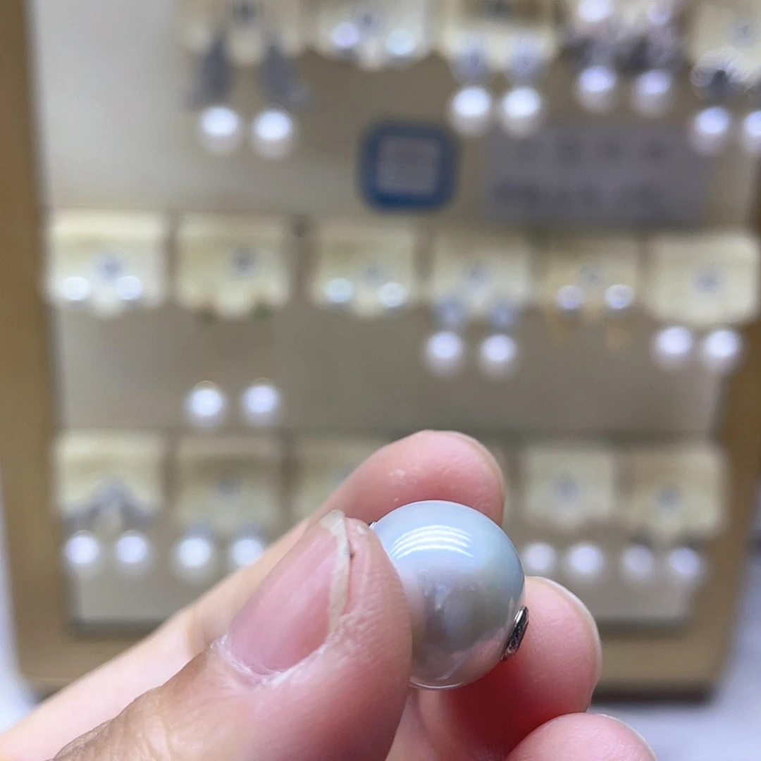 淡水珍珠颈饰银S925镶嵌