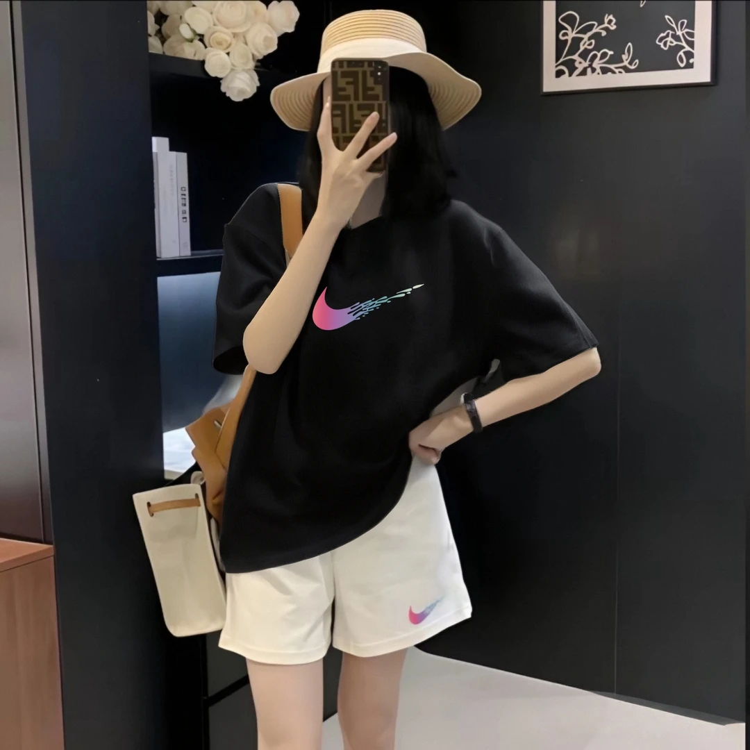 【套装】奥特莱斯官方正品休闲两件套女装套装女款夏季运动短袖