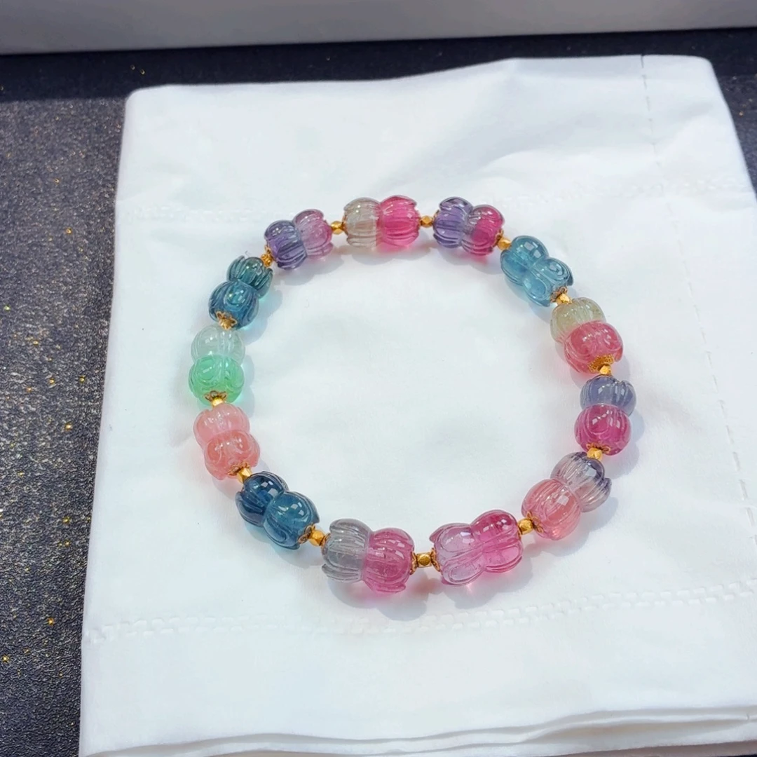 碧玺未镶嵌手链碧玺手链