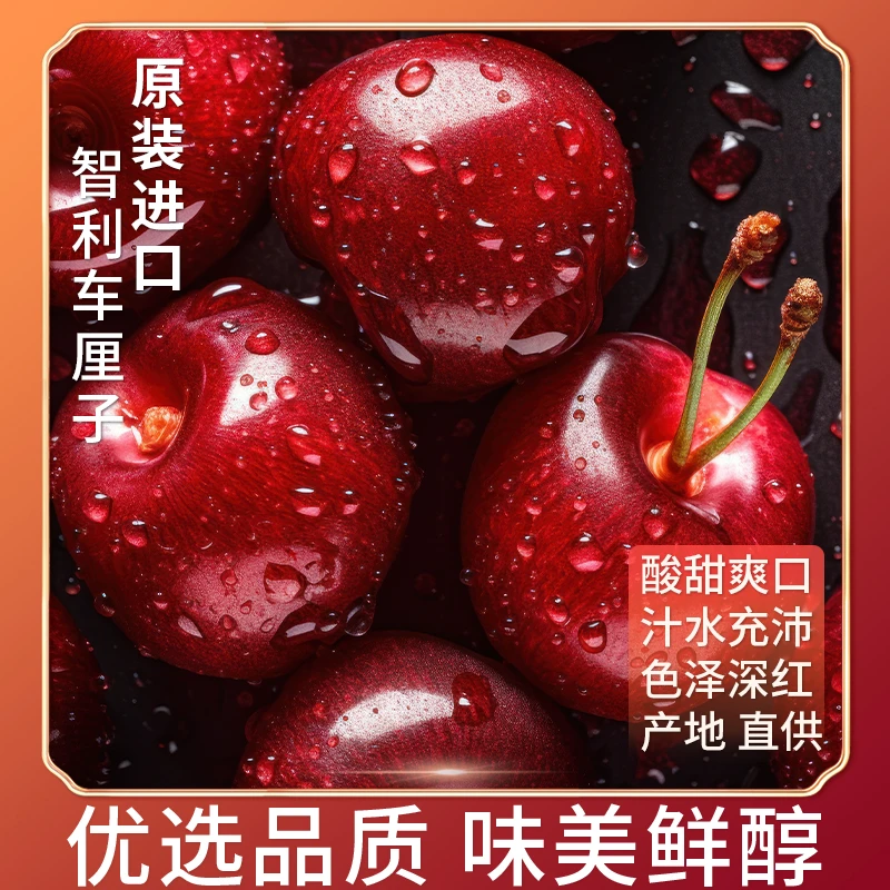 4JD【今天拍明天到】智利海运进口桑提娜车厘子内附果径卡800g-2500g桑提娜樱桃智利共和国