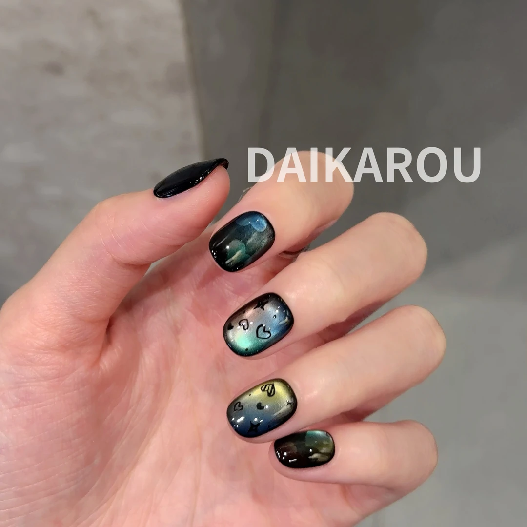 暗影秘语 黛卡柔 预售 哇擦么 新甲型 此度 中椭圆手工穿戴甲10片