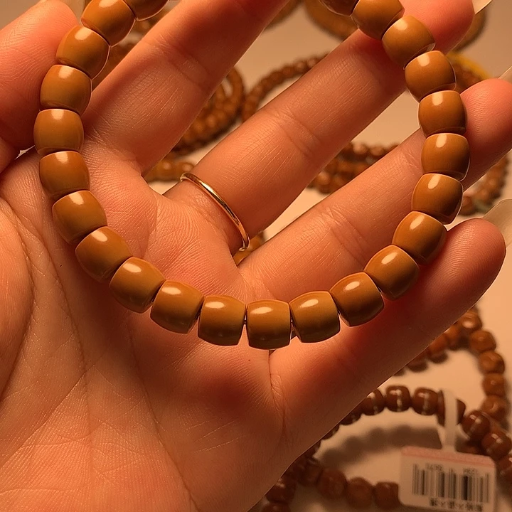 沉***金吊坠橄榄核核尖手串