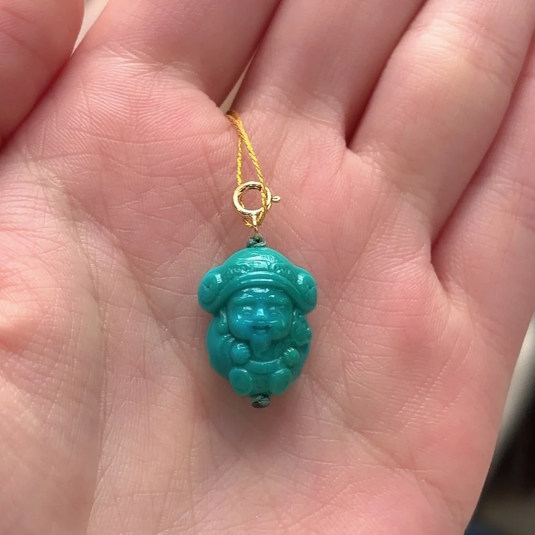 绿松石未镶嵌颈饰