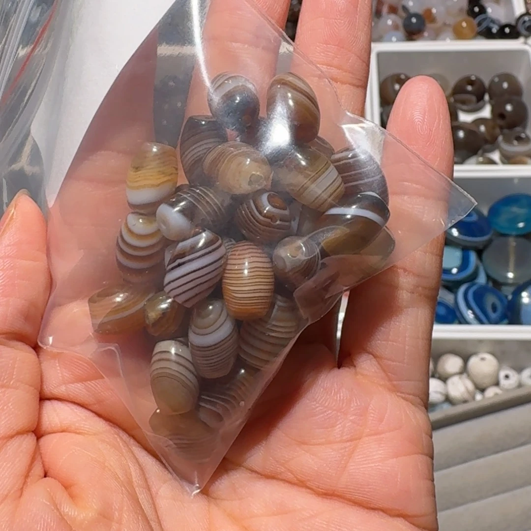 未镶嵌玛瑙/玉髓珠宝半成品