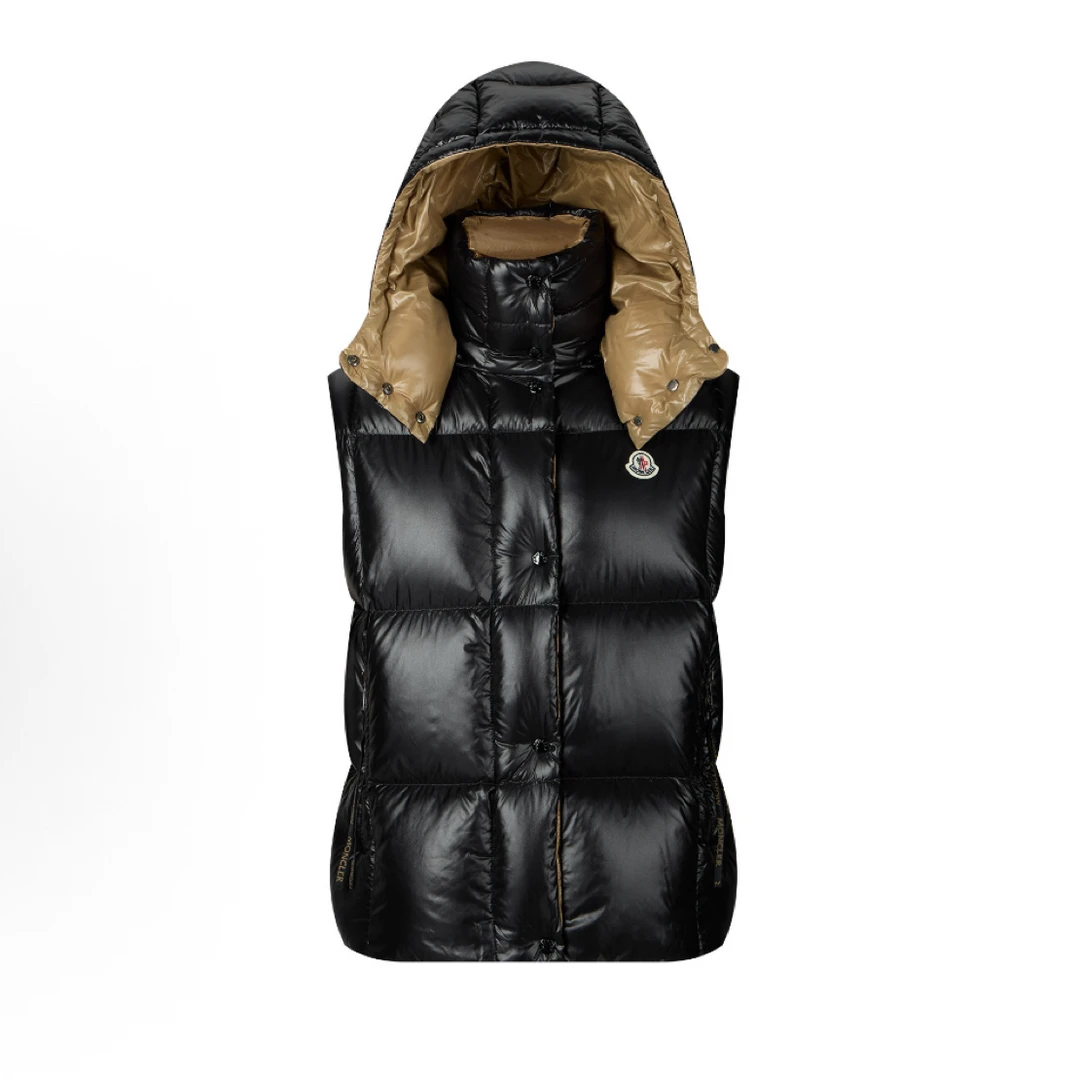 99新 MONCLER 00码/moncler盟可睐蒙口无袖羽绒马甲/99新