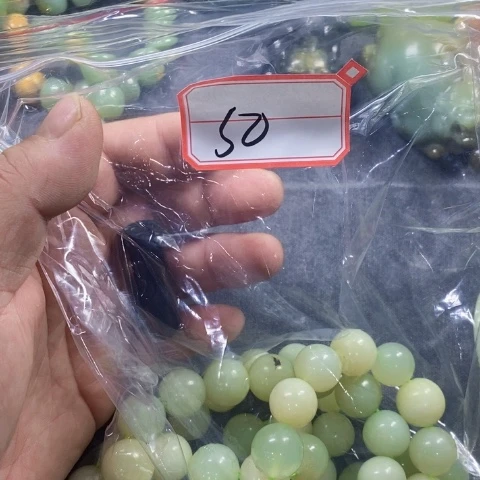 合金蛇纹石玉手链丝**、