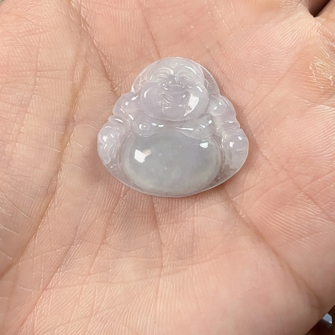 翡翠未镶嵌颈饰冰胶佛公