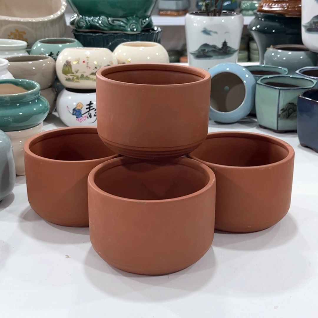 微瑕口  12*8.5陶瓷绿植多肉花盆拍满8.8包邮发货