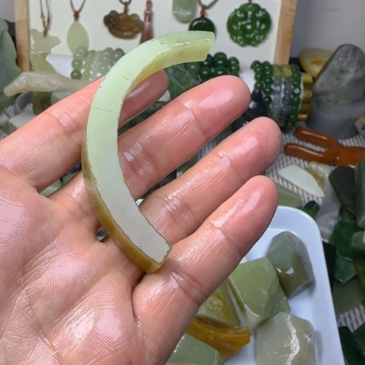 未镶嵌和田玉珠宝半成品1****一