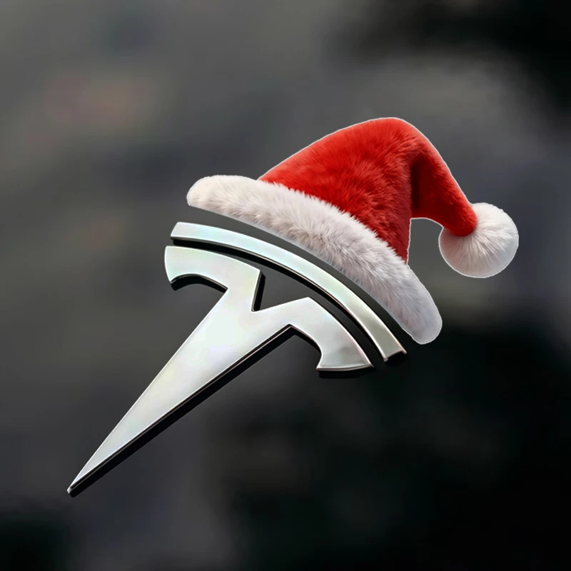 小红帽汽车贴适配所有车型圣诞帽遮挡划痕个性创意防水可爱车标贴