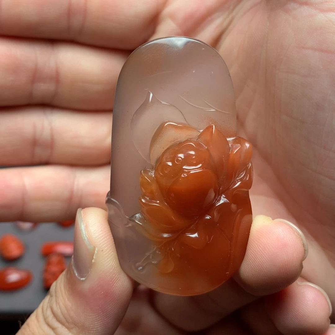南红玛瑙未镶嵌1冰飘吊坠