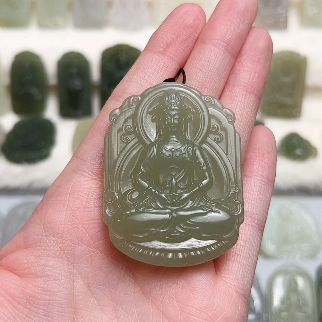 和田玉未镶嵌颈饰