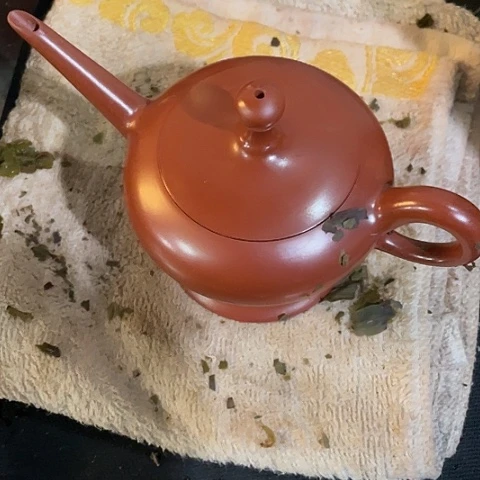 潮州朱泥手拉壶神灯壶
