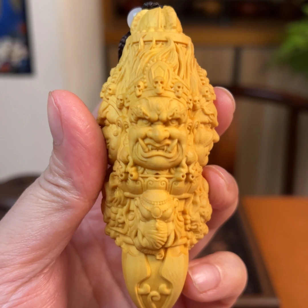 香榧木降魔杵大黑天黄杨木