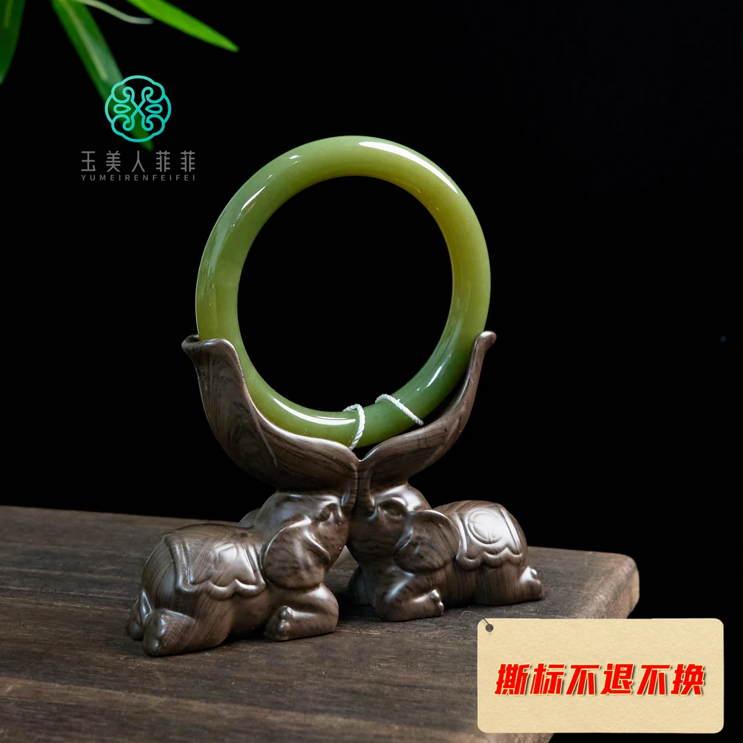 HD 菲菲珠宝好*和田玉手镯-多样性发一