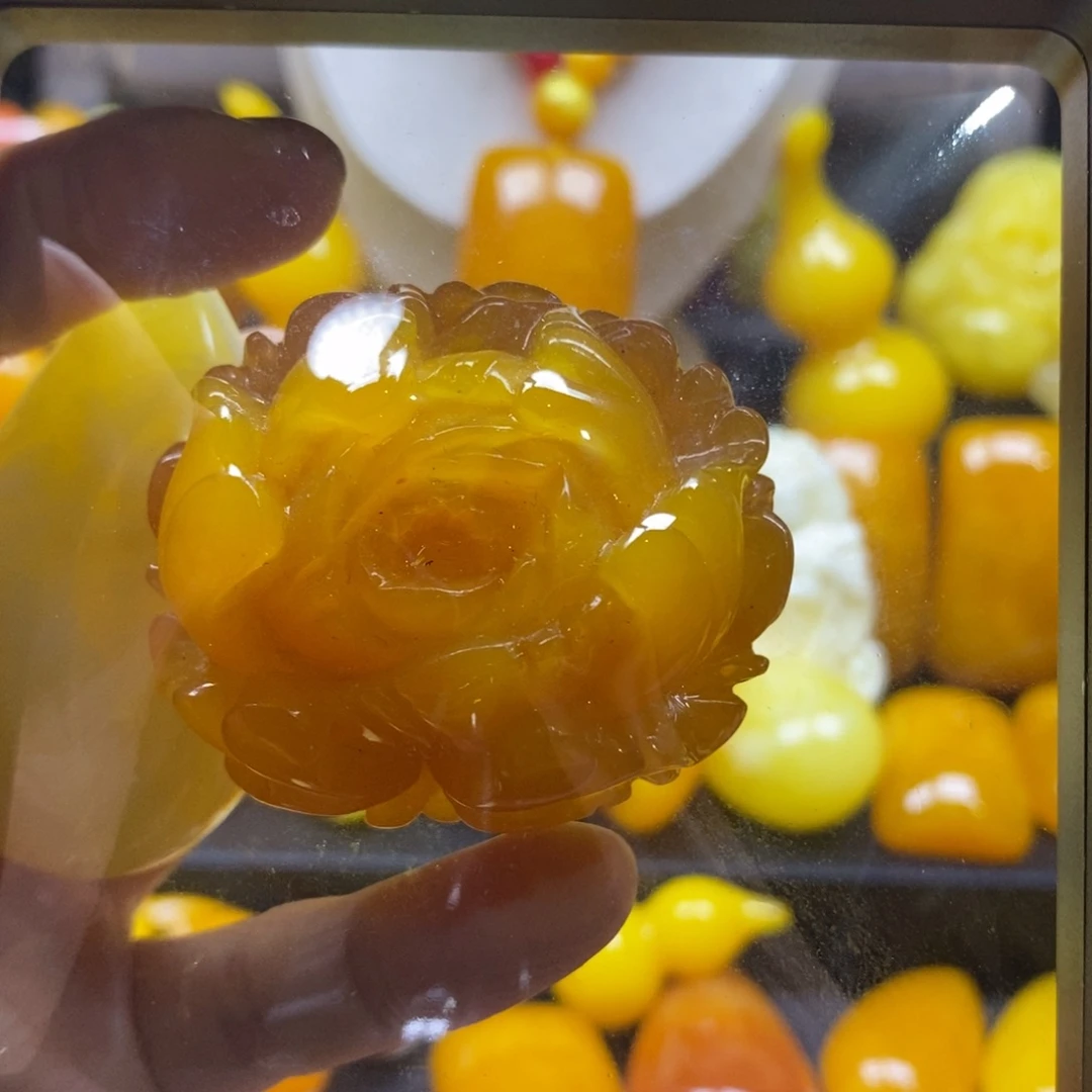 *****非金属全品无暇老蜜飘花牡丹花