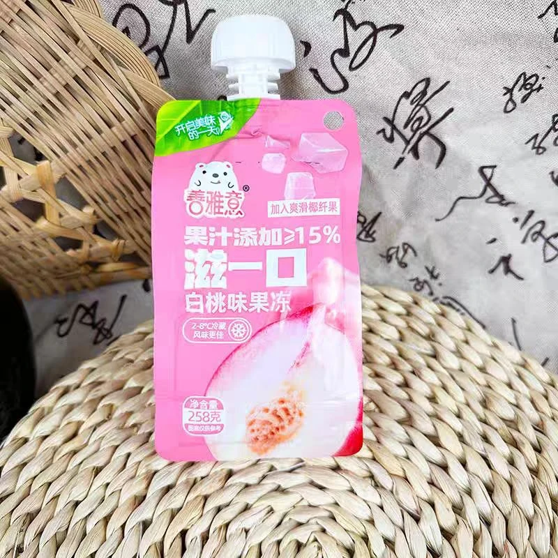 【新疆贝姐】善雅意果冻白桃/菠萝/可乐/香橙/雪碧/葡萄258g*6袋